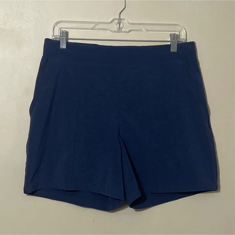 Columbia‎ PFG Women Blue Zip Pocket Athletic Hiking Shorts Medium 5"  Gorpcore